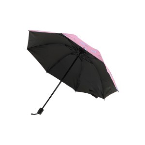 Unique Bargains Umbrella Manual Dual-use Peach-Print Sun Protection Vinyl Impact Cloth 1 Pcs - 1 of 4