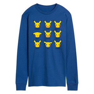 Men's - Pokémon - Moody Pikachu Long Sleeve Graphic T-Shirt - 1 of 3