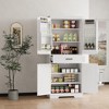 72'' High Kitchen Pantry Storage Cabinet, Freestanding Cupboard Storage Cabinet with Drawer, 2 Cabinets, 4 Door Shelves - 4 of 4