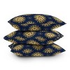 18"x18" Deny Designs Avenie Vintage Sun Outdoor Throw Pillow Navy: UV Protected, Mildew Resistant, Abstract Design - image 4 of 4