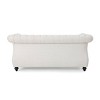 Somerville Traditional Chesterfield Loveseat - Christopher Knight Home - 3 of 4