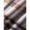 Women's Plaid Mini Skirt - High Waist Bodycon Pencil & A-Line Skirt for Fall/Winter 2025 Light Brown - 4 of 4