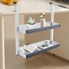 YIYIBYUS Clamp-on Desk Shelf, 2-Tier Shelving with Adjustable Storage Tray - 3 of 4