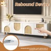 HDZNVF Farmhouse TV Stand with Cable Holes for TVs up to 75 inch, Cream Style Media Console with Rebound Device - 4 of 4