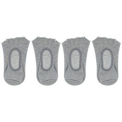 Unique Bargains Non-slip Yoga Socks Five Toe Socks Pilates Barre Ballet  Socks For Women With Grips Gray 2 Pair : Target