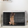Sweet Jojo Designs Dog Crate Kennel Cover 48in. Watercolor Floral Pink and Grey - 2 of 4