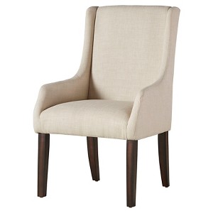 Gardena Sloped Arm Dining Chair - Oatmeal - Inspire Q