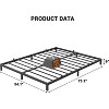 Metal Platform Bed Frame, 14' Bed Frame with Heavy Duty Slats Support, Strong Bearing Capacity Bed Frame with Under Bed Storage, No Box Spring Needed - 3 of 4