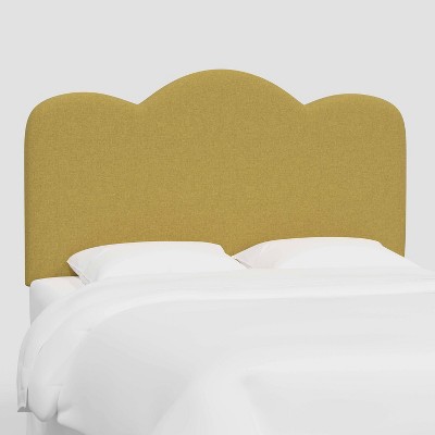 Full Lizzie Headboard in Textured Linen Zuma Gold - Threshold™: Pine Frame, Freestanding Design