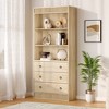 COZONY Tall 70.8" Bookshelf, Modern Wood Bookcase with Sturdy Shelves for Living Room, Office, Bedroom, or Study Storage - 3 of 4