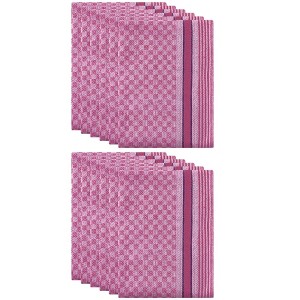 Unique Bargains 100% Cotton Soft Waffle Weave Absorbent Kitchen Dishcloths 15x25 Inches - 1 of 4