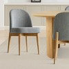 7-Pieces Dining Set for 6,Upholstered Armless Chair with Wood Legs,79 Inch Oak Oval Dining Table for Dining Room,Farmhouse-Tanpinhause - 4 of 4