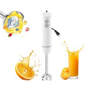 Bonsenkitchen Immersion Hand Blender, 2-Speed Portable Stick Mixer with Stainless Steel Blades for Soup, Smoothies, Puree, Baby Food - 1 of 4