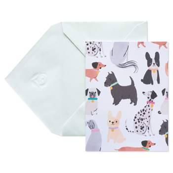 10ct Blank Carlton Cards with Envelopes Dogs