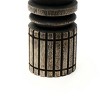 Gulches Classic Carving [Honey Wood Tone] Wood Centerpiece Candle Holder 1-Pack - 4 of 4