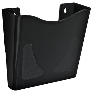Azar Displays Single Vertical Pocket Wall Mount File Holder for Office, Home and School, 2-Pack - 1 of 4
