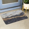 Unique Bargains Outdoor All Weather Resistant Washable Porch Decorations Shoe Mat Doormat - 2 of 4
