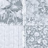 Collections Etc Eden Floral Patchwork Scalloped Edge Pillow Sham - 3 of 3