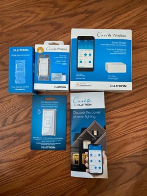 Lutron - Caséta Wireless Smart Lighting Dimmer Switch Starter Kit - White