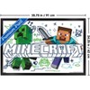 Trends International Minecraft: Doodle - Steve & Creeper Framed Wall Poster Prints - 3 of 4