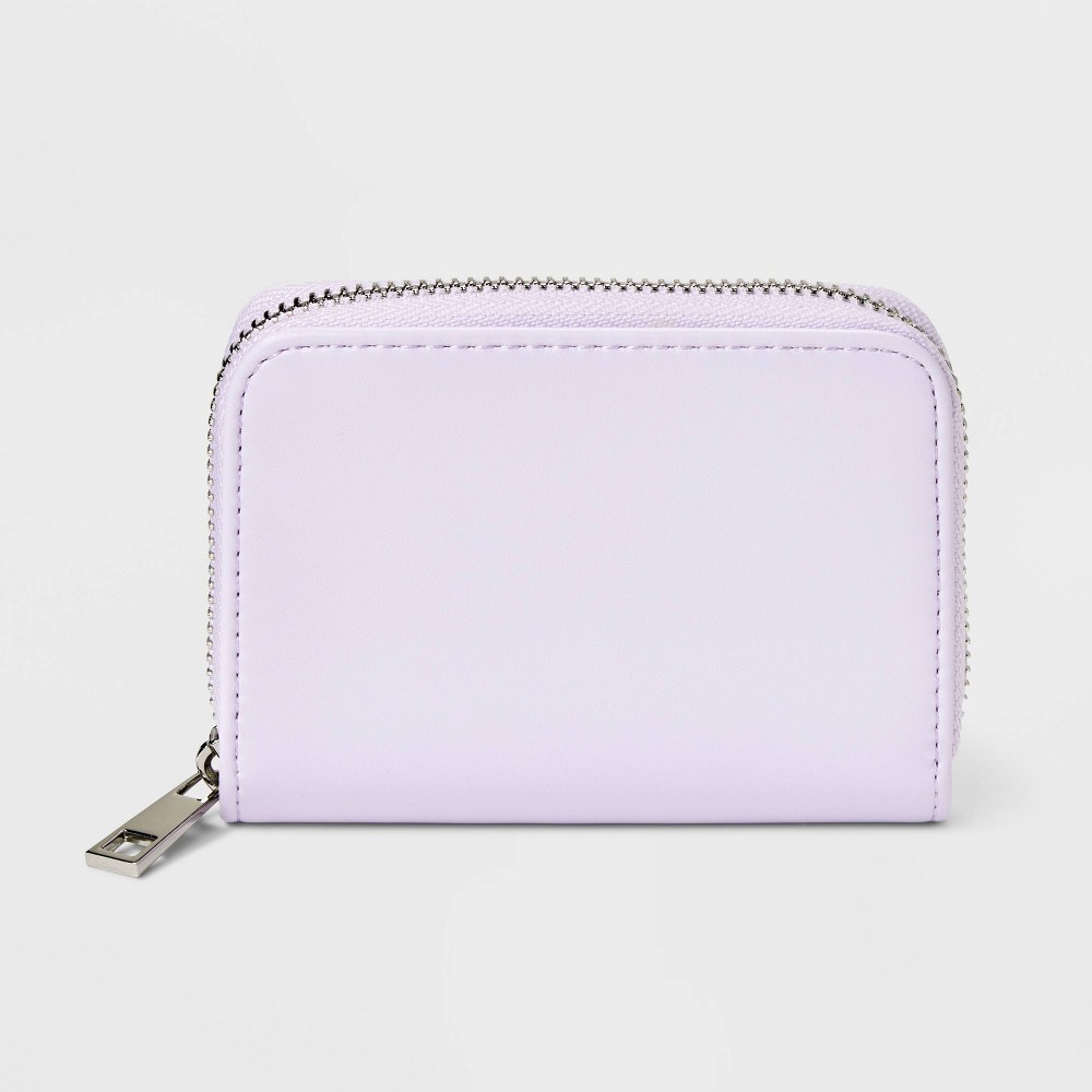 Photos - Travel Accessory Small Zip Wallet - A New Day™ Violet