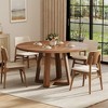 Round Dining Table for 4, 47 Inches Dining Room Table, Circle Kitchen Tables for Dining Room, Kitchen, Living Room(Table Only) - 3 of 4