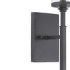 Progress Lighting Gresham 1-Light Wall Bracket, Graphite Finish, Seeded Glass Shade - 2 of 4