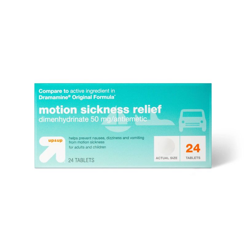 Motion Sickness Relief Tablets - 24ct - up &#38; up&#8482;, 1 of 7