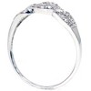 Pompeii3 1/10ct Petite Diamond Infinity Ring 10K White Gold - 3 of 4
