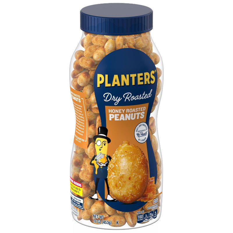 Planters Honey Dry Roasted Peanuts - 16oz, 3 of 10