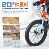 Okak 20IN Toddler Bike with Shimano 7-Speed and Dual-Disc Brake, Fat Tire Mountain Bike with Fender, Mini Bike for Beach and Snow - 3 of 4