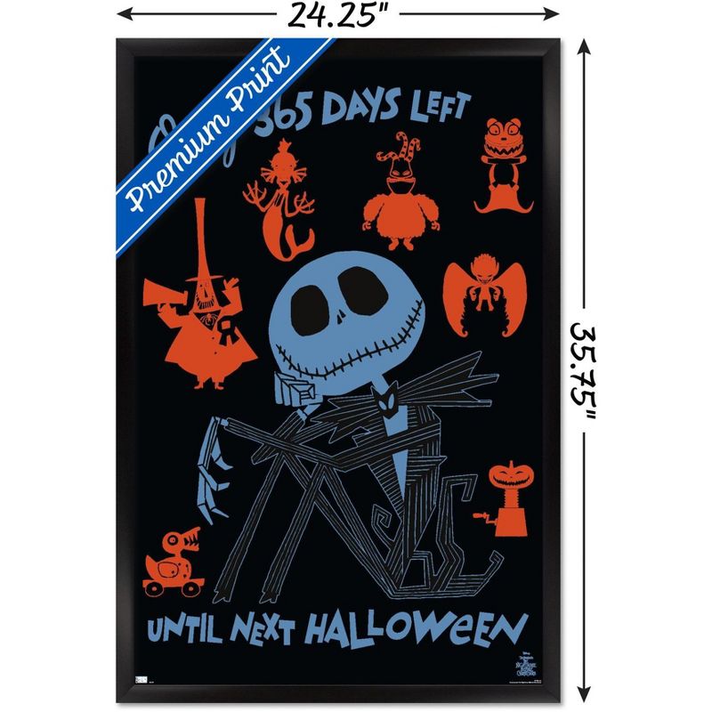 Trends International Disney's The Nightmare Before Christmas - Next Halloween Framed Wall Poster Prints, 3 of 7