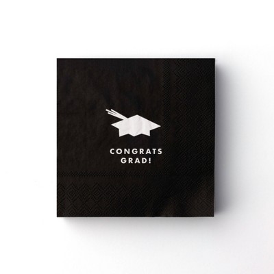 Congrats Grad Cocktail Napkins from Bonjour Fete - 20ct