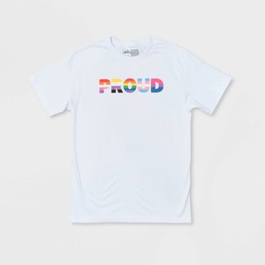 Pride Adult Short Sleeve 'Proud' T-Shirt - White - 1 of 2