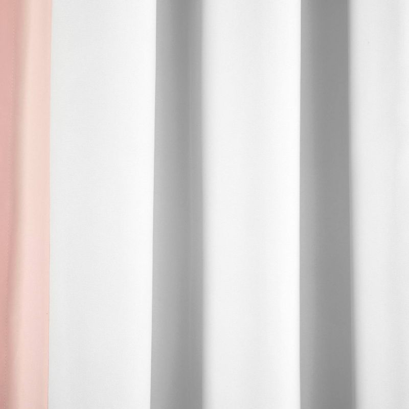 40"x84" Kids' Block Border 100% Lined Grommet Blackout Single Window Curtain Panel - Lush Décor, 4 of 10