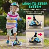 Hurtle Mini Kickboard Scooter with LED Light Wheels - 2 of 4