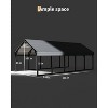 Metal Carport with Reinforced Frame and Steel Roof Outdoor Heavy Duty Garage All-Weather Car Shelter for Pickup, Boat, Car and Tractors - 4 of 4