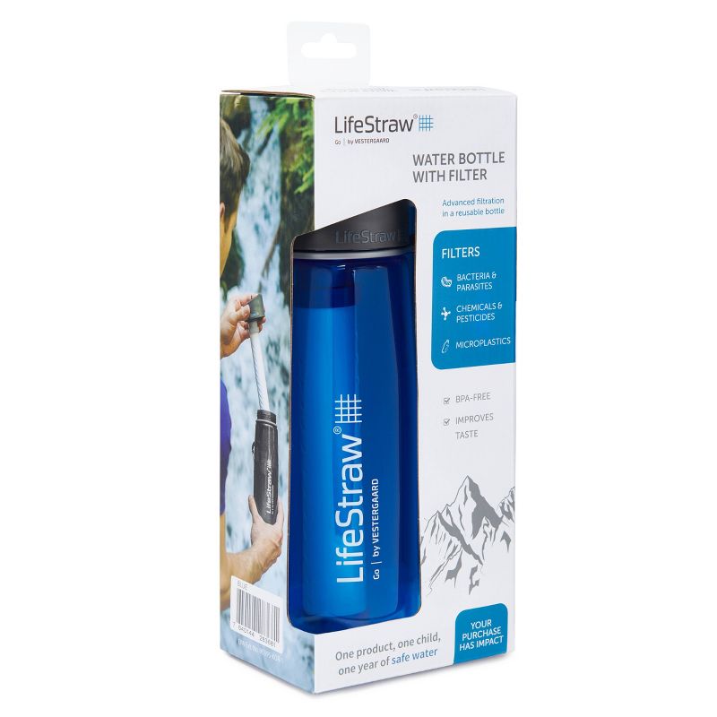 LifeStraw Go Water Filter Bottle - Blue, 3 of 15