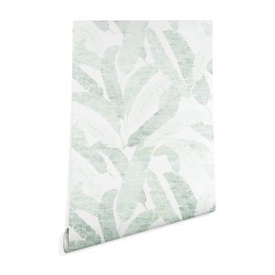 2"x4" Holli Zollinger Banana Leaf Light Wallpaper Green - Deny Designs