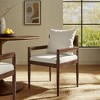 Modway  Remington Mid-Century Modern Wood Fabric Dining Room Chair in Salt – with Open Back and Elm Wood Frame for Kitchen or Living Room - 2 of 4