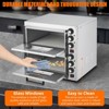 1100W Commercial Countertop Pizza Oven, Stainless Steel Electric Pizza Maker With Timer & Removable Crumb Tray for Home & Restaurant Use - 4 of 4