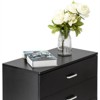 Karl Home 3-Drawer Black Particle Board 25.98in. W Chest of Drawer - 4 of 4