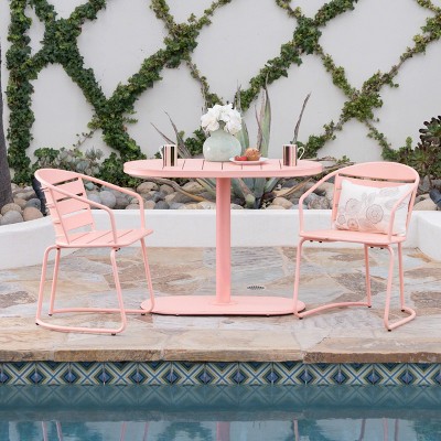 Pink best sale outdoor chairs