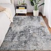 Washable Modern Abstract Rug, Foldable Soft Non-Slip Carpet, Low Pile Non-Shedding Floor Mat for Living Room Bedroom Office - 2 of 4