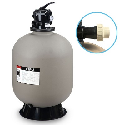 Swimline Hydrotools 31 Inch Sand Filter Combo Set with Stand and Multi-Port Valve for Inground Pools Up To 47,000 Gallons, 500 lb Sand Capacity