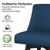Vipbear Swivel Bar Stools Set of 2 for Kitchen Counter, High-density Foam Cushion, Modern Upholstered Bar Chair with Back, for Bar, Kitchen - 4 of 4