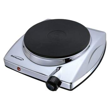 Costway EP24636US 1800W Double Hot Plate Electric Countertop Burner  Stainless Steel 5 Power Levels