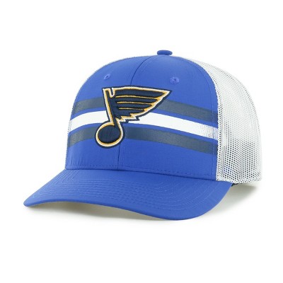Women St Louis Blues Fan Favorite Mesh Trucker Snapback Hat Cap NHL Blue  White