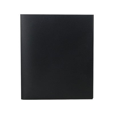 Staples Tri-Fold Pocket Folder Black 951443