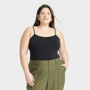 Women's Scoop Neck Sweater Tank Top - A New Day™ Olive Green L : Target